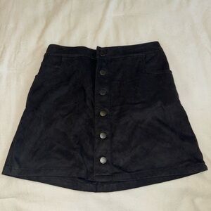 Express Black A-Line Mini Skirt for Night Out